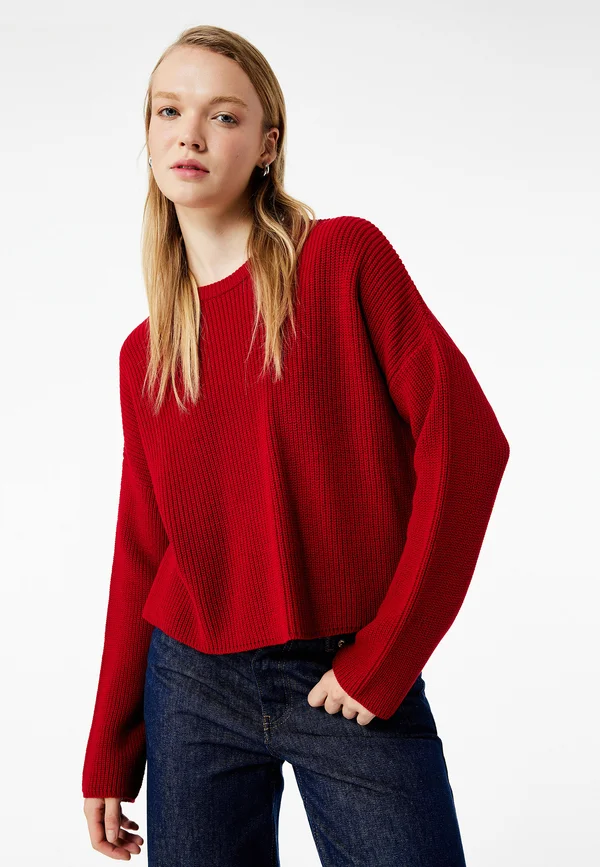 Strickpullover - red
