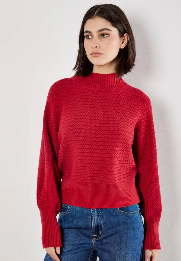 Strickpullover - red