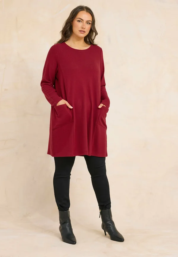 Strickpullover - red