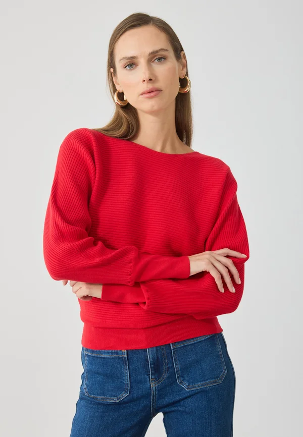 Strickpullover - red