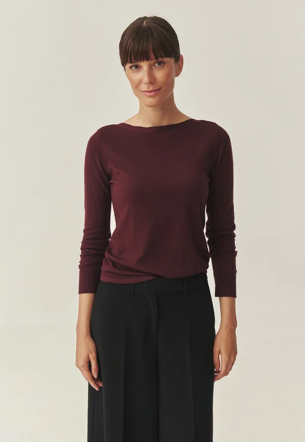 Strickpullover - red