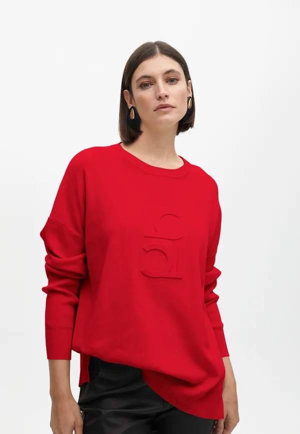 Strickpullover - red