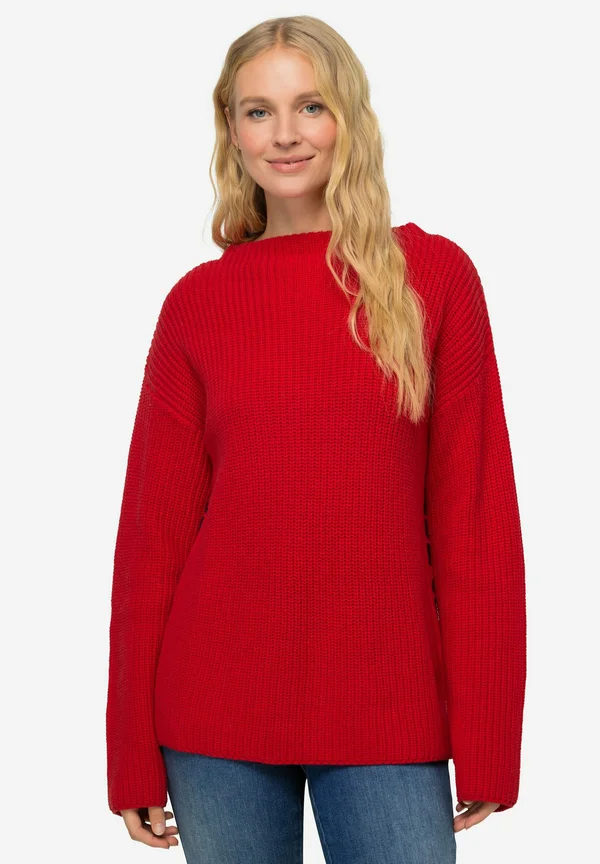 Strickpullover - red