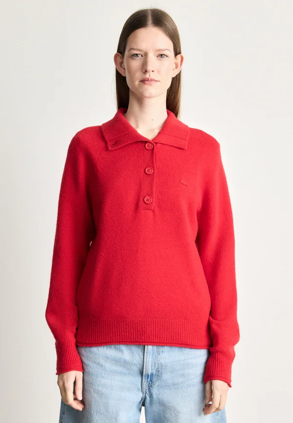 Strickpullover - red
