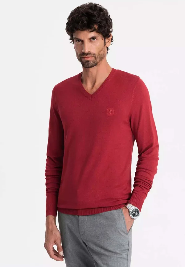 Strickpullover - red