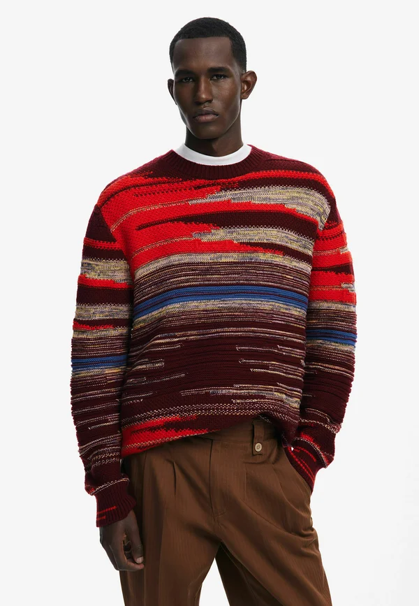 Strickpullover - red