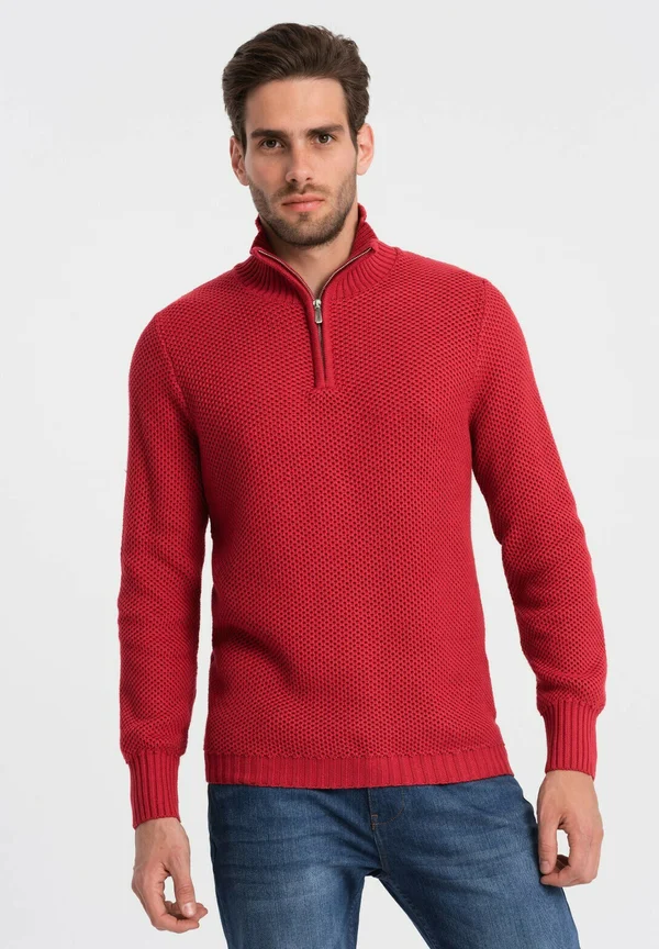 Strickpullover - red