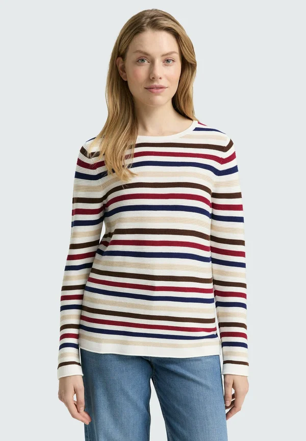 Strickpullover - red/brown ottoman