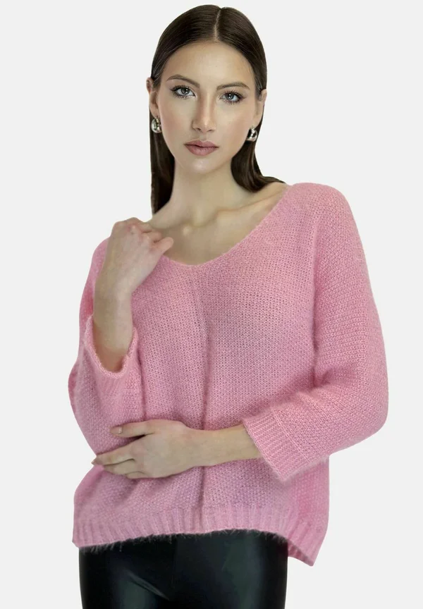 Strickpullover - rosa