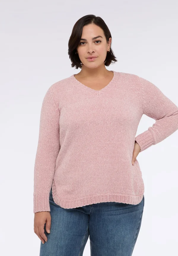 Strickpullover - rosa