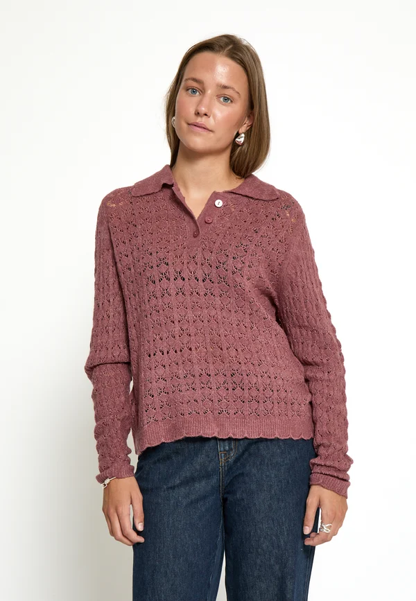Strickpullover - rose brown