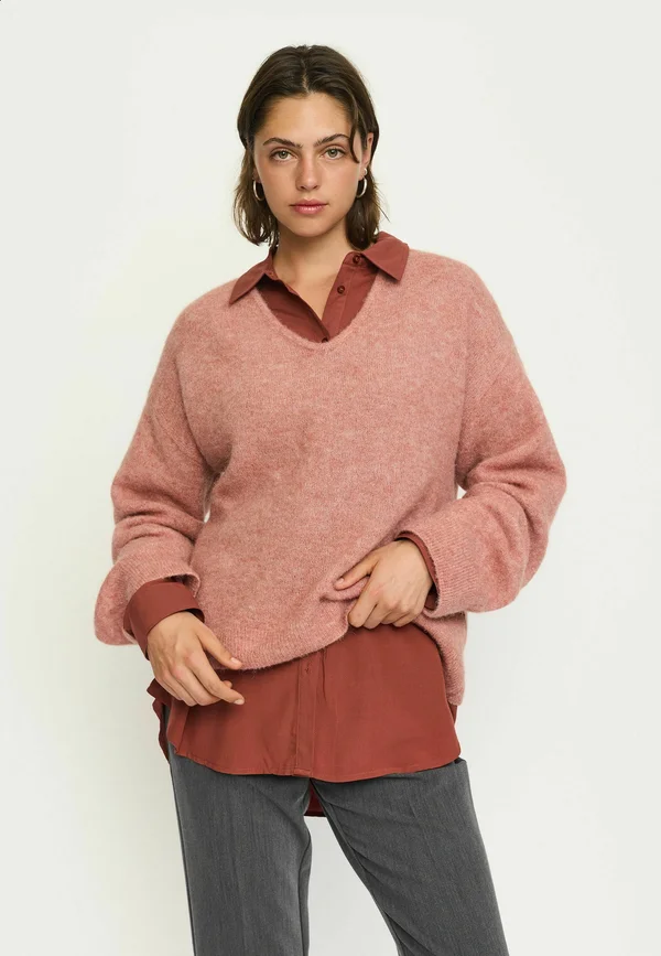 Strickpullover - rose dawn melange