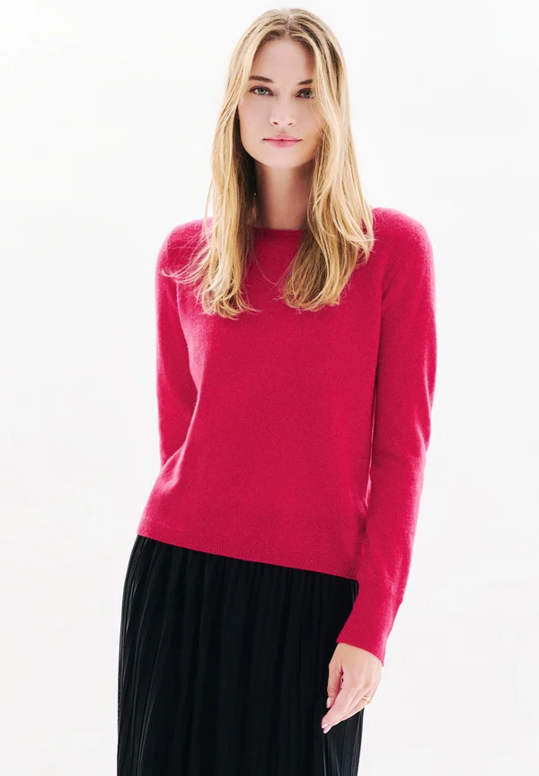 Strickpullover - rose framboise