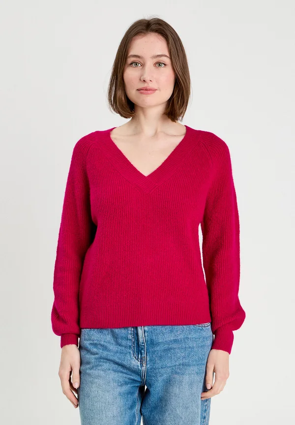 Strickpullover - rose fushia