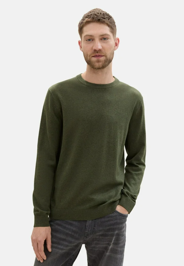Strickpullover - rosin green melange