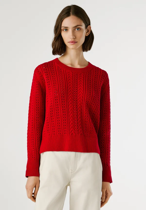 Strickpullover - royal red