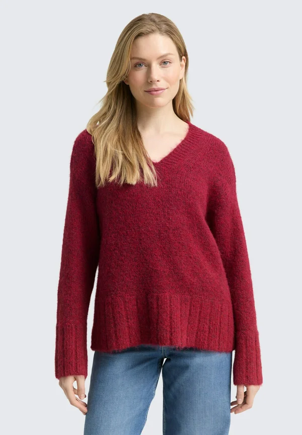Strickpullover - rumba red melange