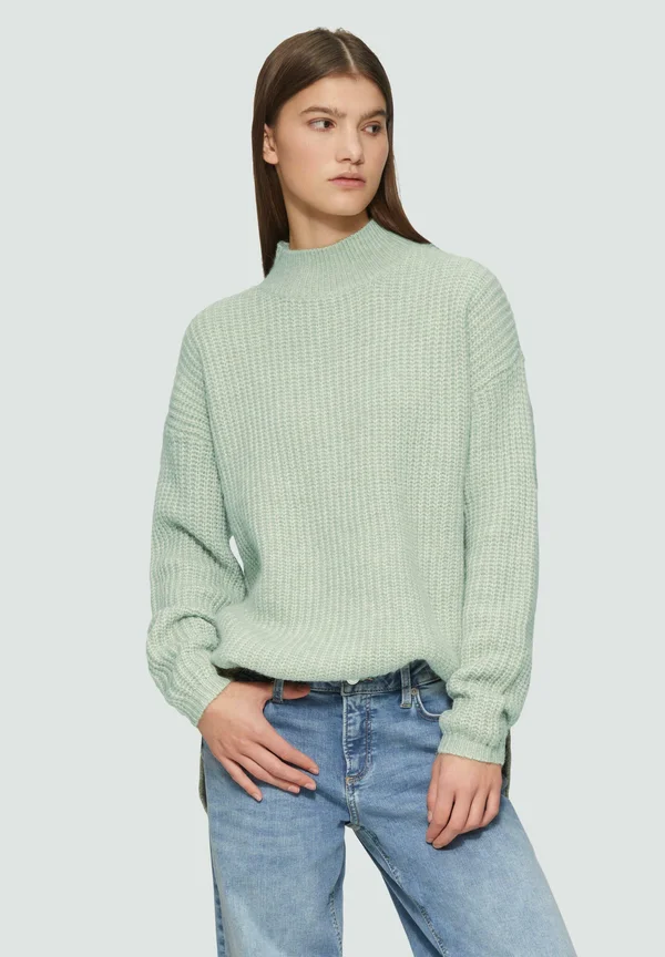 Strickpullover - salbeigrün