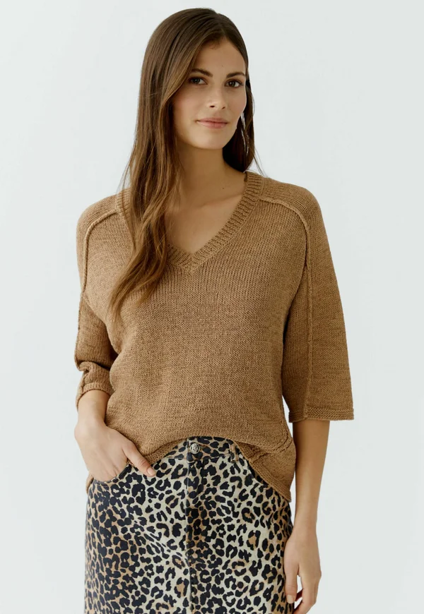 Strickpullover - salty caramel
