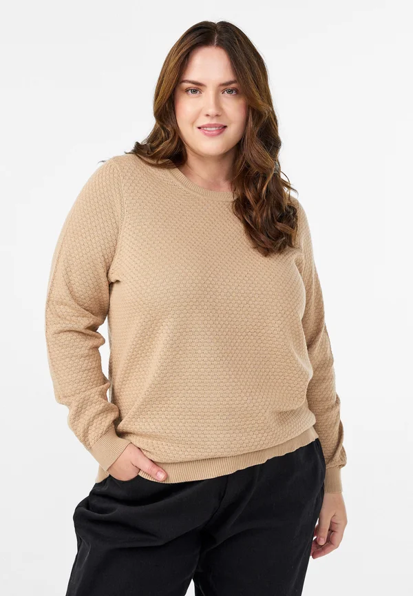 Strickpullover - sand