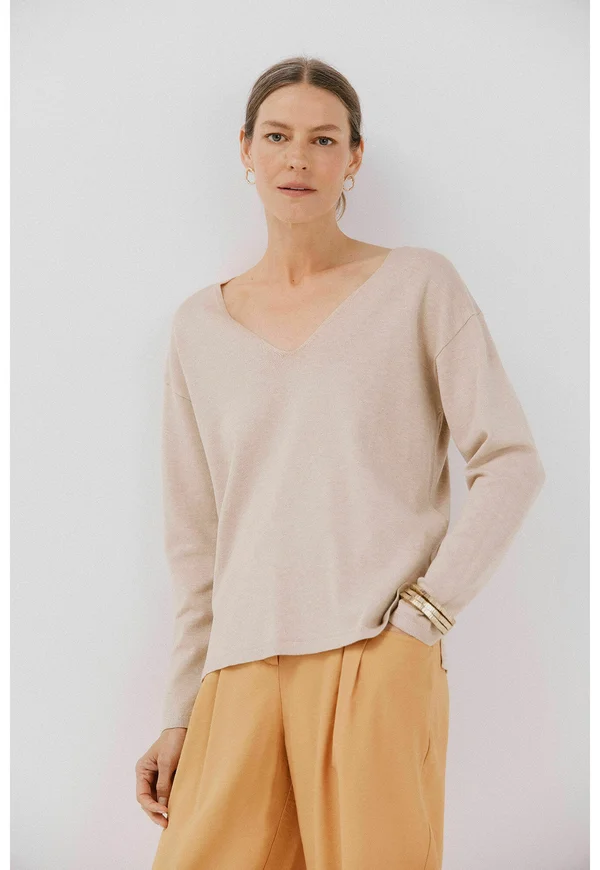 Strickpullover - sand