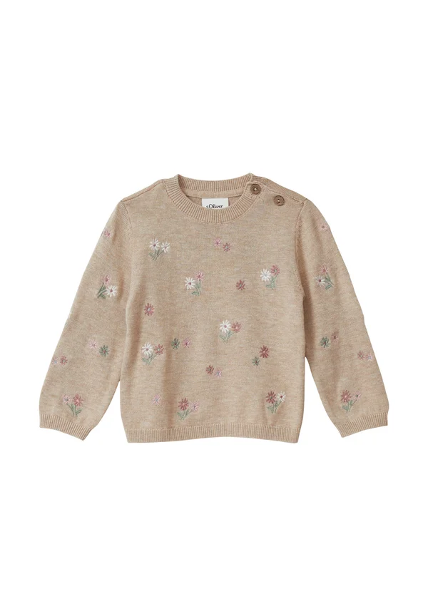 Strickpullover - sandstein