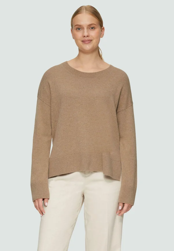 Strickpullover - sandstein