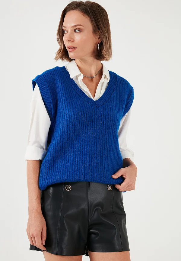 Strickpullover - saxe blue