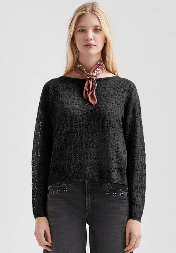 Strickpullover - schwarz