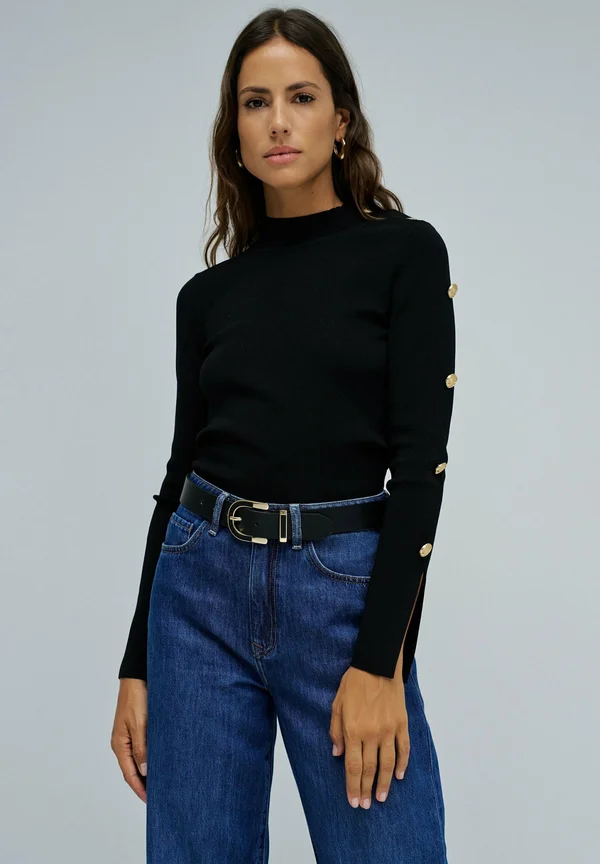 Strickpullover - schwarz
