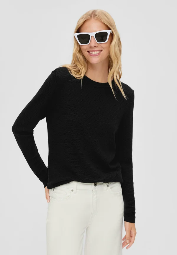 Strickpullover - schwarz