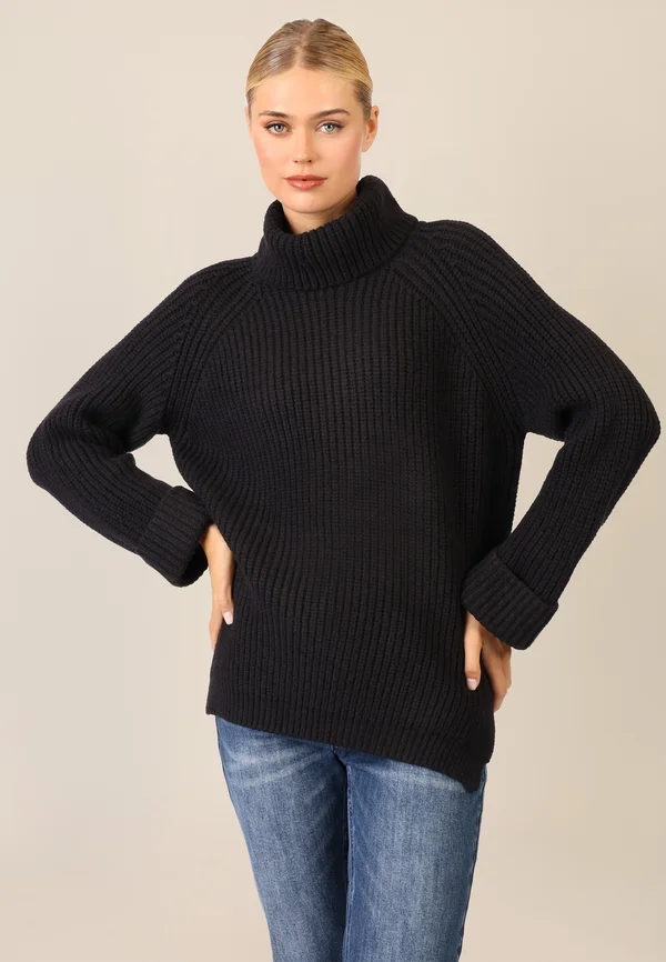 Strickpullover - schwarz