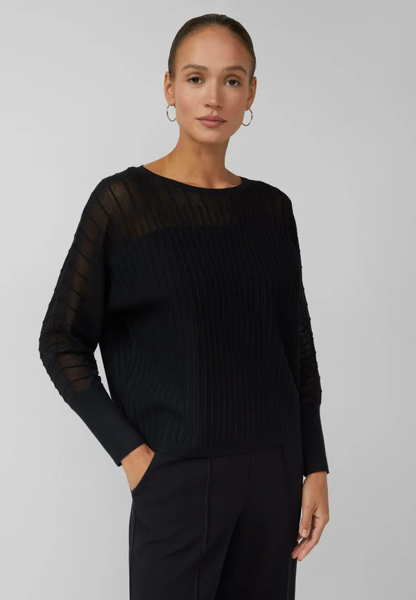 Strickpullover - schwarz