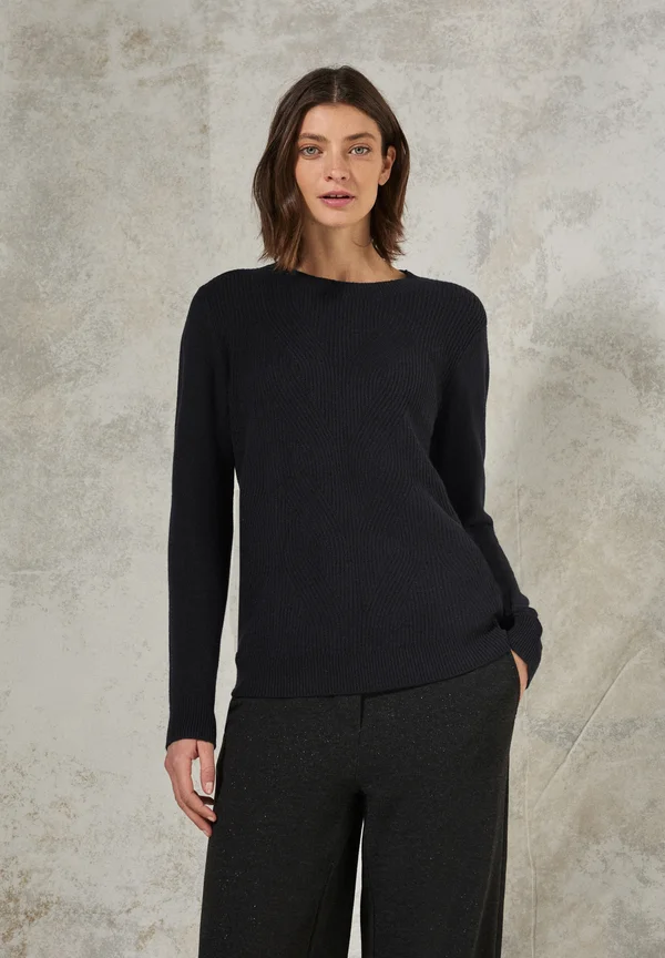 Strickpullover - schwarz