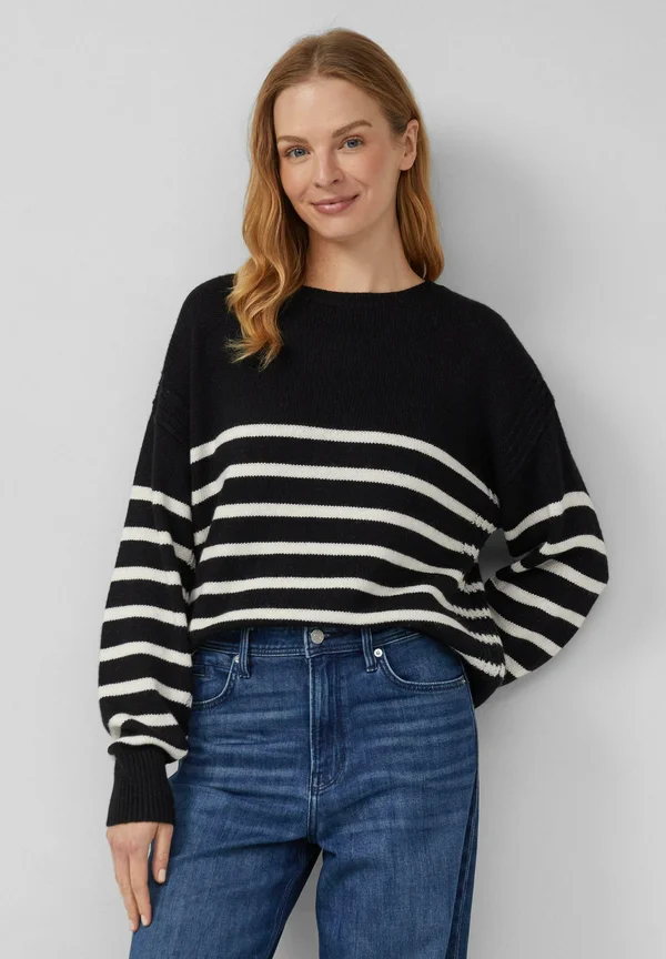 Strickpullover - schwarz