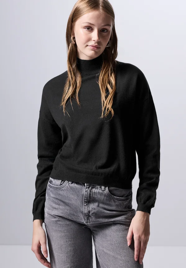 Strickpullover - schwarz
