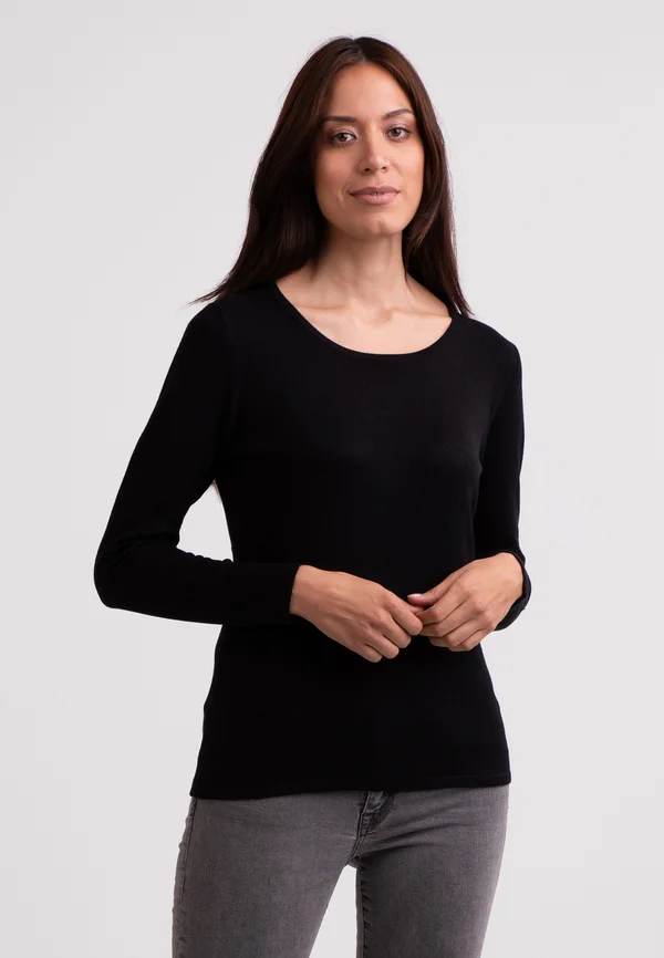 Strickpullover - schwarz