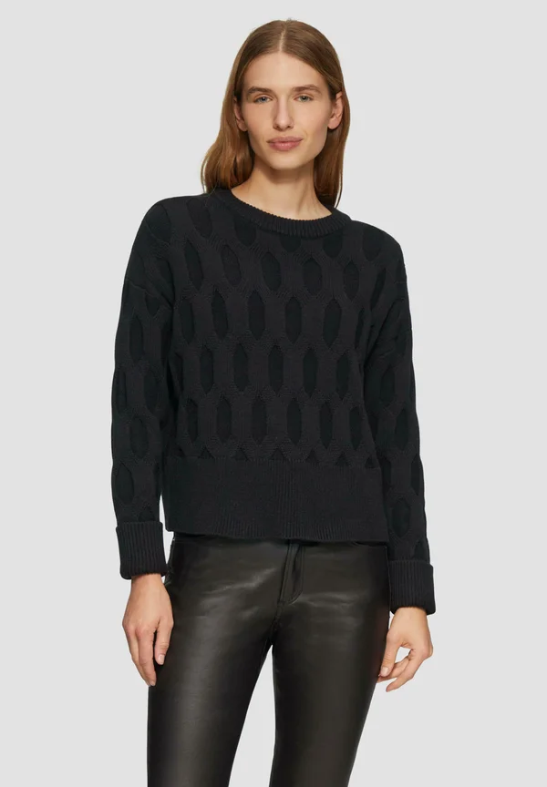 Strickpullover - schwarz