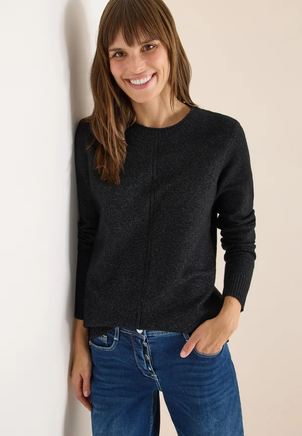 Strickpullover - schwarz