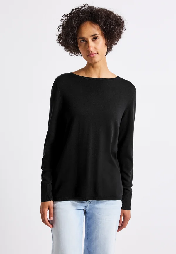 Strickpullover - schwarz