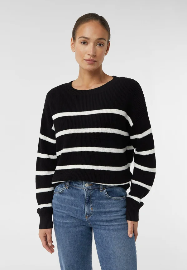 Strickpullover - schwarz
