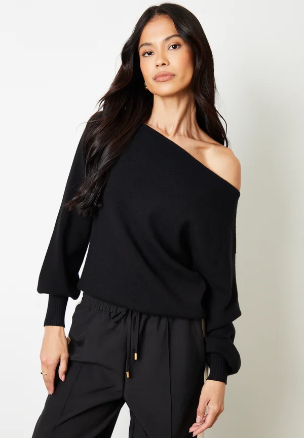 Strickpullover - schwarz