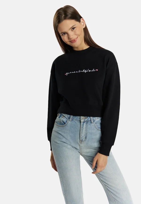 Strickpullover - schwarz