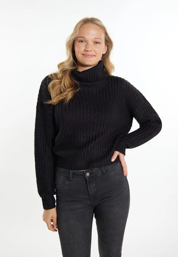 Strickpullover - schwarz