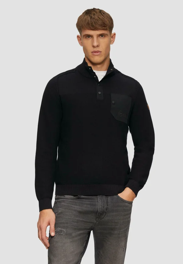 Strickpullover - schwarz