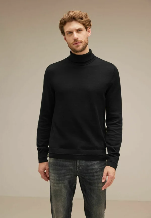 Strickpullover - schwarz
