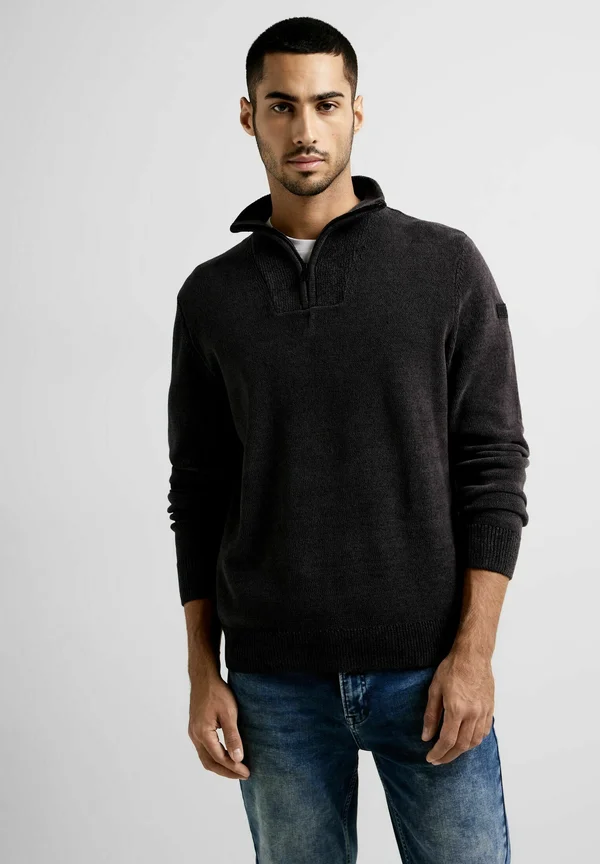 Strickpullover - schwarz