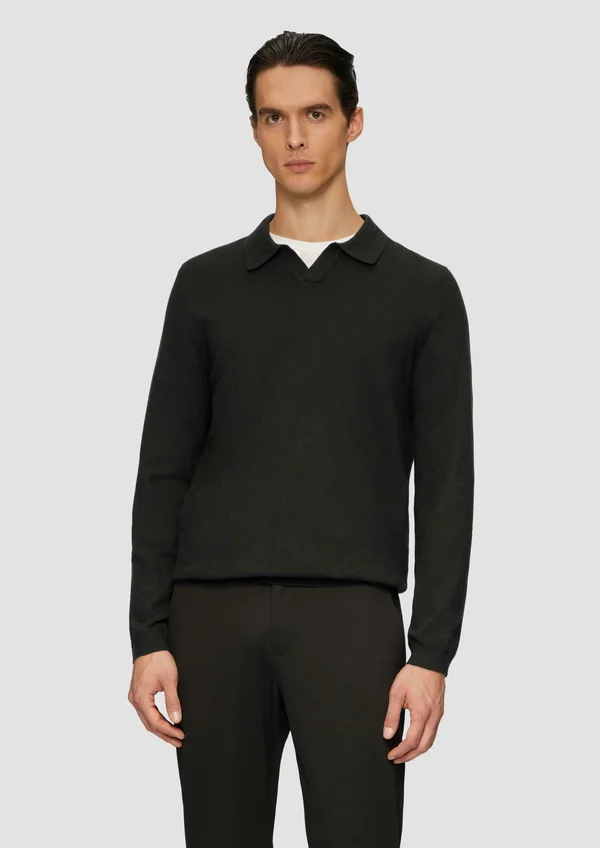 Strickpullover - schwarz