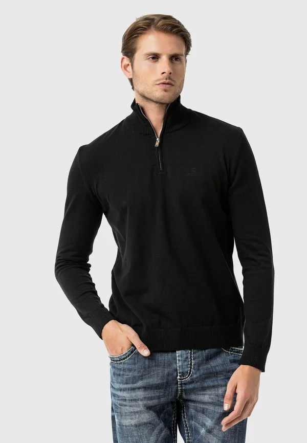 Strickpullover - schwarz