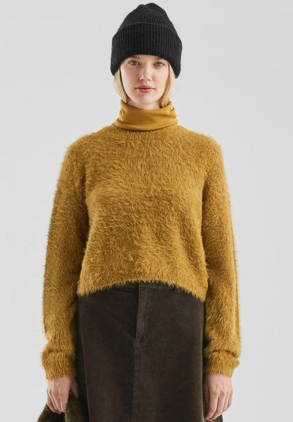 Strickpullover - senf